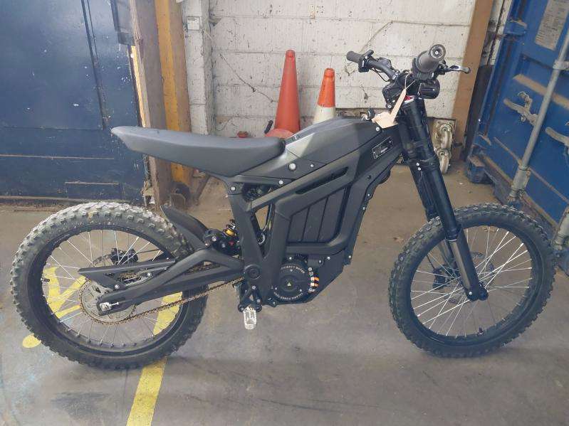 A black Talaria Sting e-bike