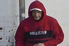 Man wearing a red hoody