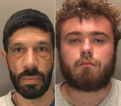 Custody images of OLeary and McHale 